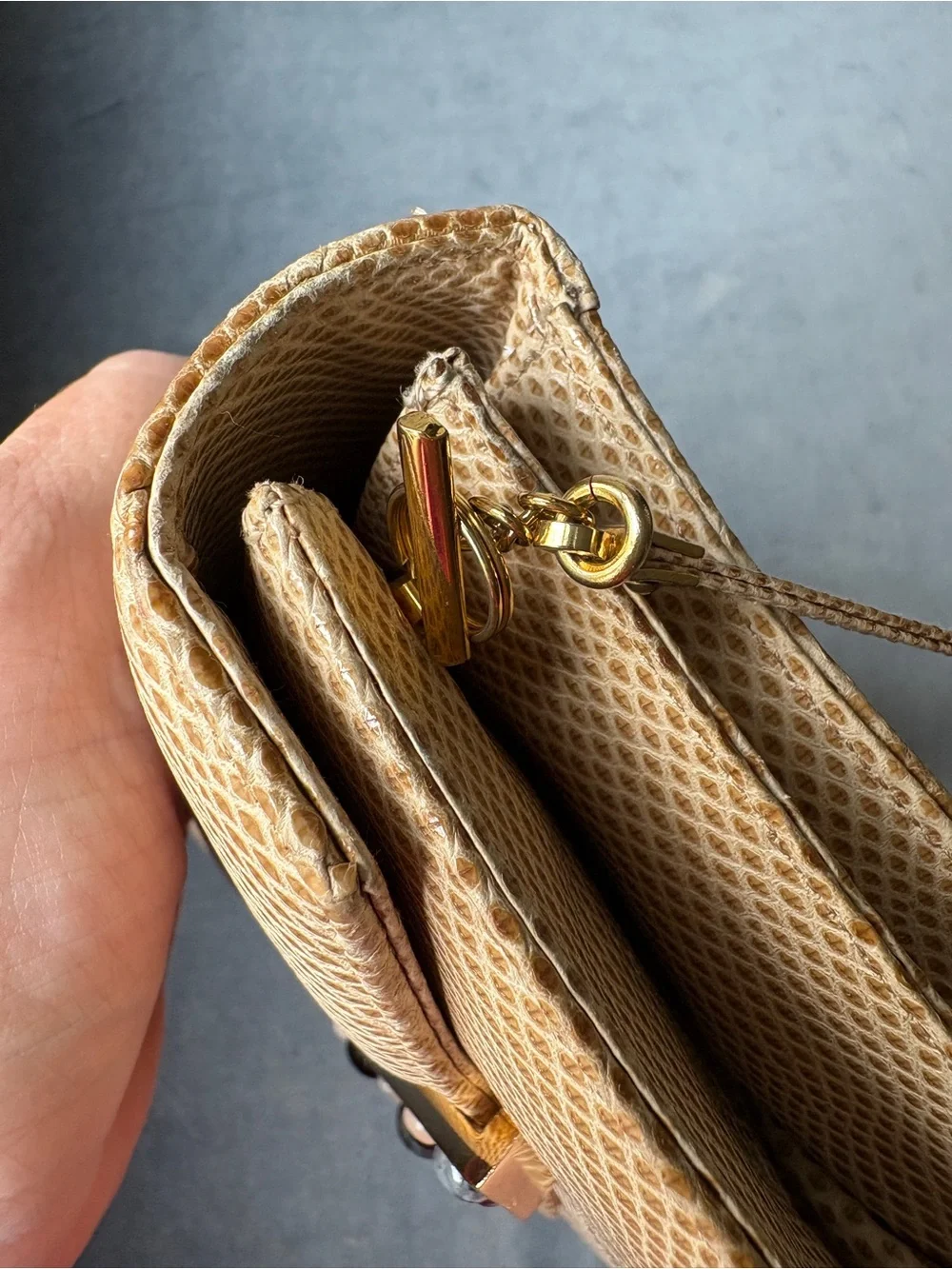 Judith Leiber Envelope Crossbody Clutch with Gem Accent